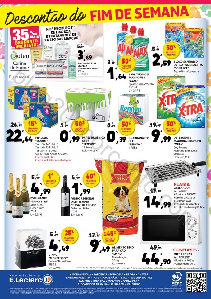 Antevisão Folheto E-LECLERC Fim de Semana 7 a 9 a
