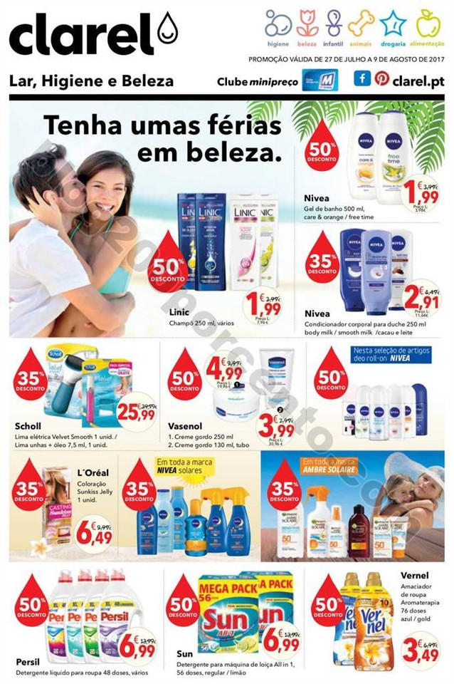Antevisão Folheto CLAREL Promoções de 27 julho 