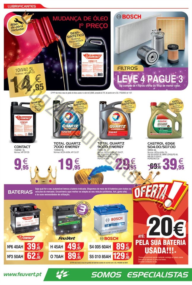 Antevisão Folheto FEU VERT Promoções de 30 nove