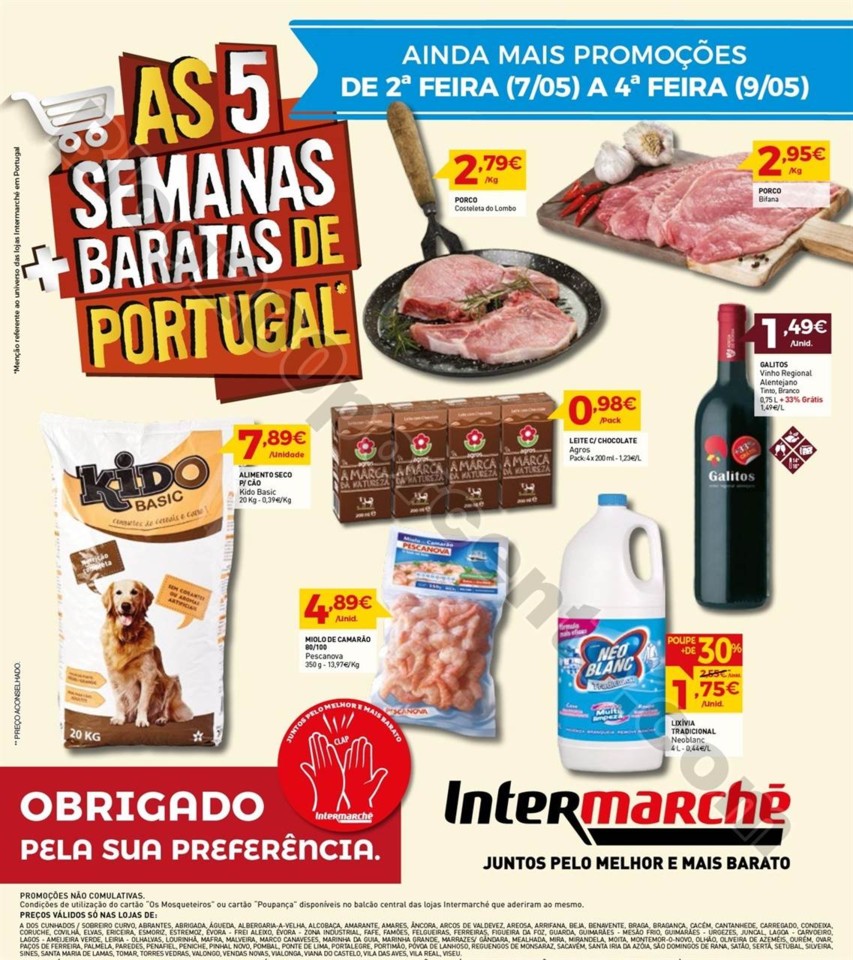 Antevisão Intermarché Promoções de 7 a 9 maio 