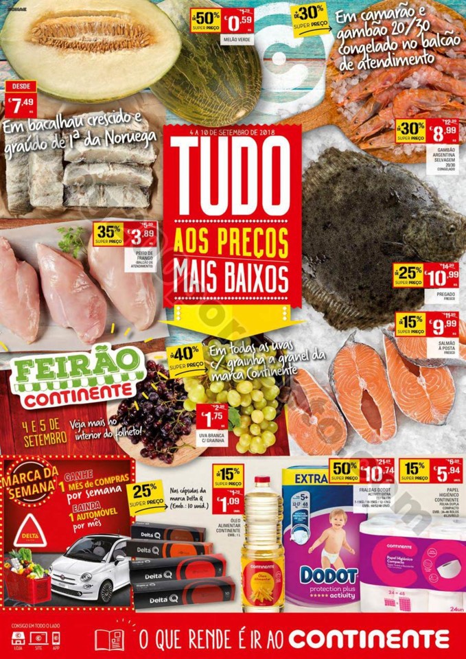 Antevisão Folheto CONTINENTE Promoções de 4 a 1