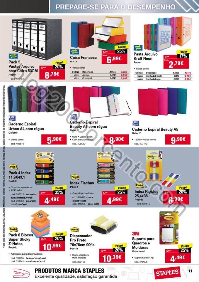 Antevisão Folheto STAPLES Produtividade de 6 a 18