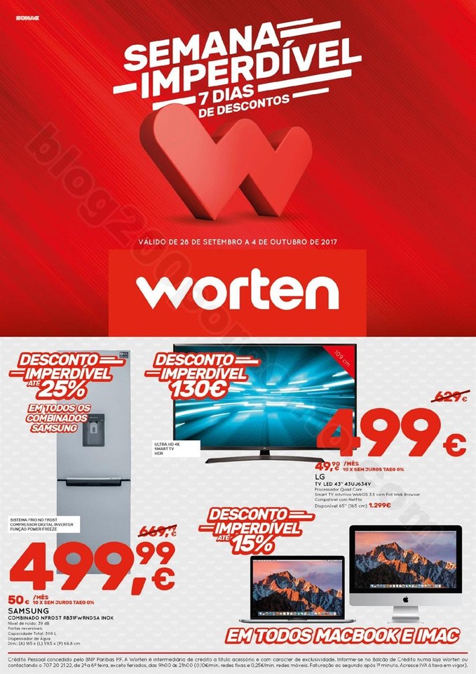 Antevisão Folheto WORTEN promoções de 28 setemb