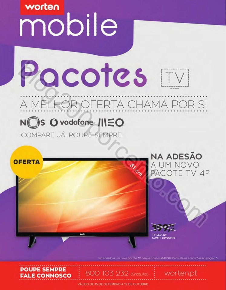 Antevisão Folheto WORTEN Mobile Promoções de 15