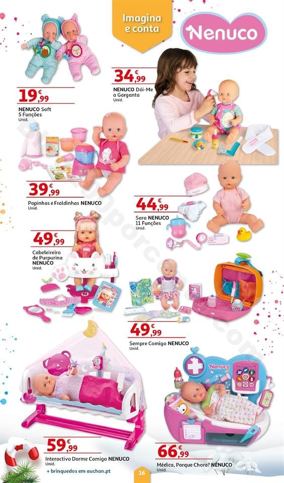 Folheto Brinquedos Natal AUCHAN Promoções de 8 n