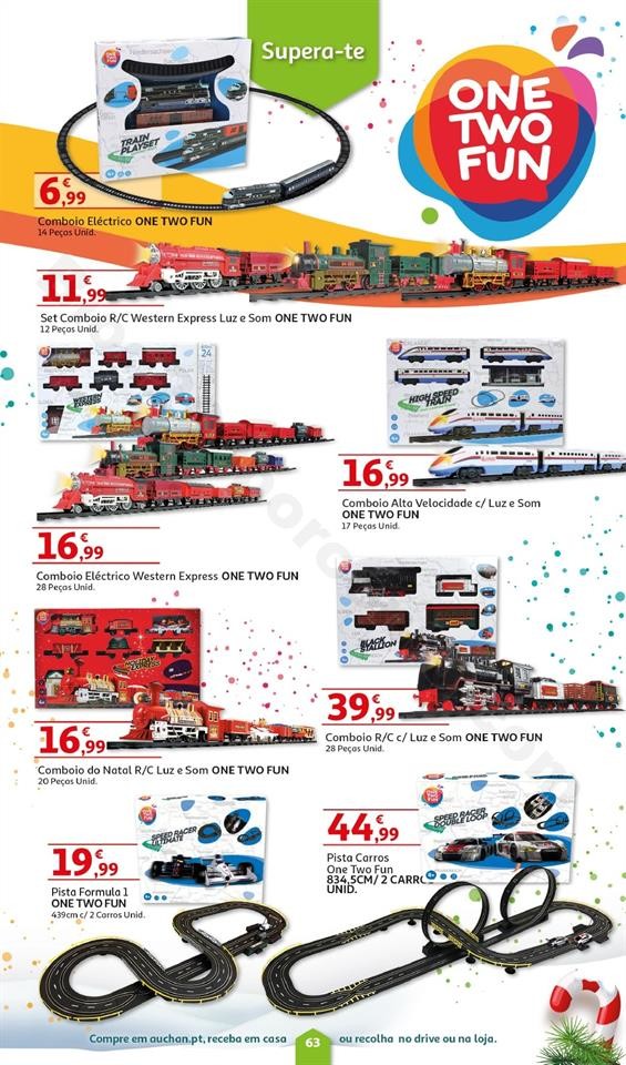 Folheto Brinquedos Natal AUCHAN Promoções de 8 n