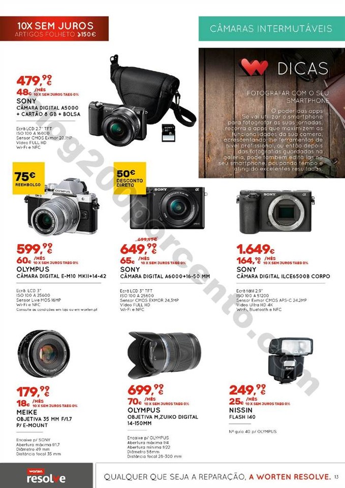 Antevisão Folheto Extra WORTEN Fotografia promoç