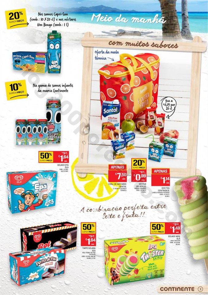 Antevisão Folheto CONTINENTE Gelados e Refrigeran