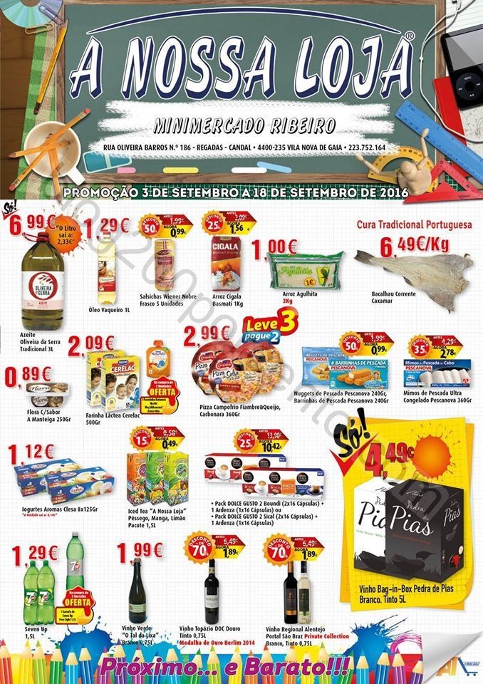 Antevisão Folheto A NOSSA LOJA Promoções de 3 a