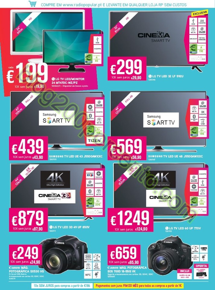 Antevisão Folheto RADIO POPULAR Promoções de 8 