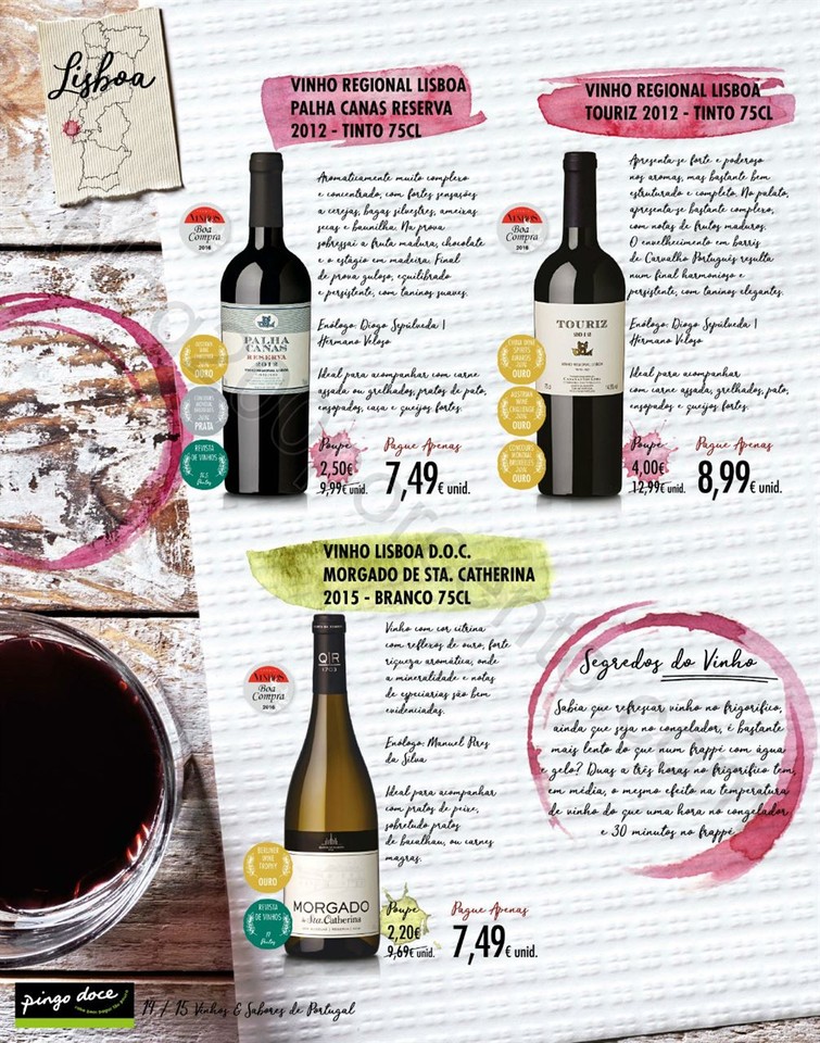 Novo Folheto PINGO DOCE Vinhos &amp; Sabores promoçõ