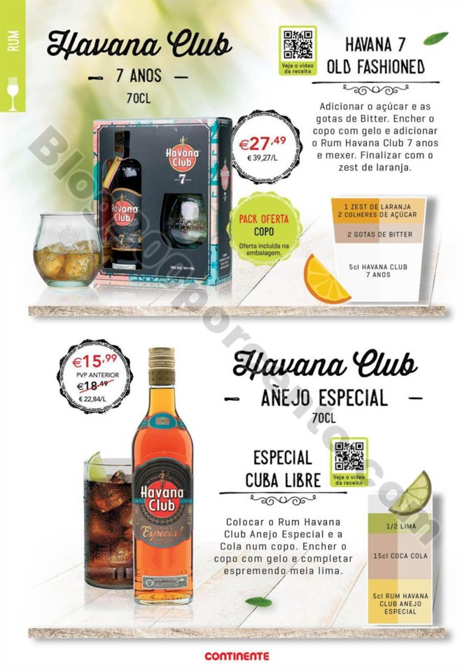 Antevisão Folheto CONTINENTE Cocktails promoçõe