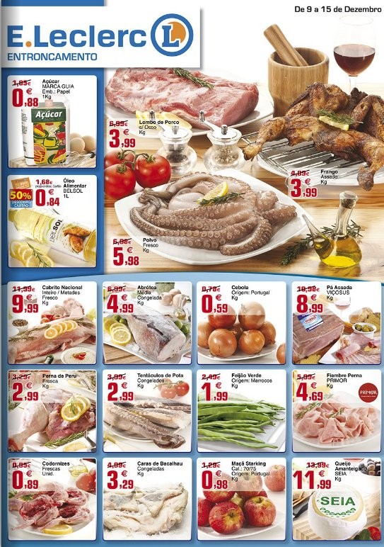 Antevisão folheto | E-LECLERC | Entrancamento de 9 a 15 dezembro