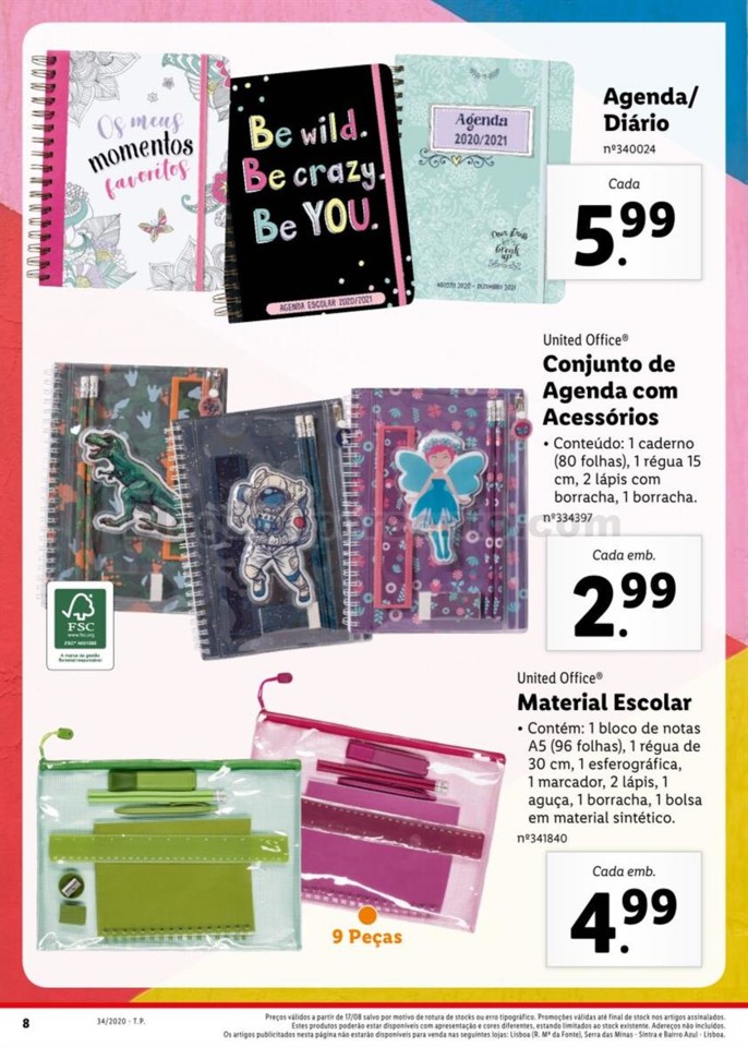 Antevisão Folheto LIDL Regresso às Aulas Promoç