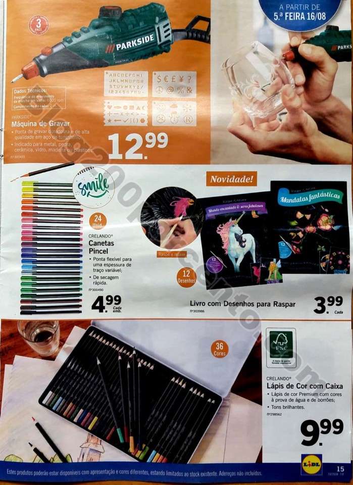 antevisao folheto lidl bazar promocoes 13 e 16 ago