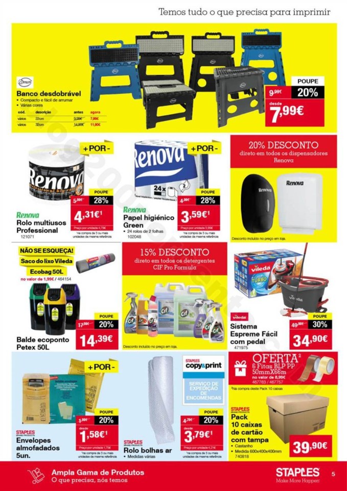 Antevisão Folheto STAPLES Promoções de 2 a 14 n