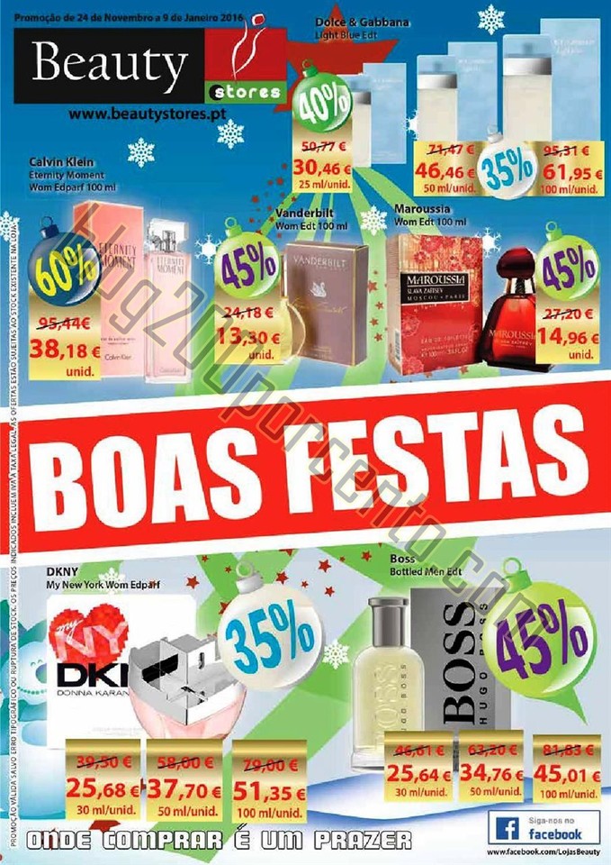 Novo Folheto BEAUTY STORES Natal Promoções de 24 