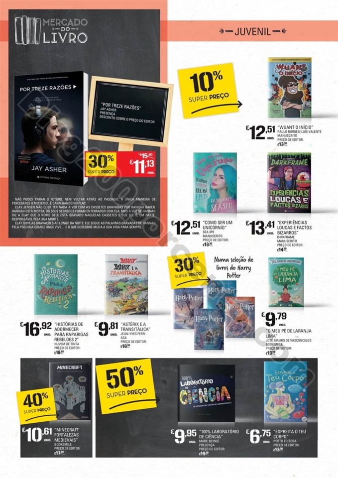 Antevisão Folheto CONTINENTE Feira do livro promo