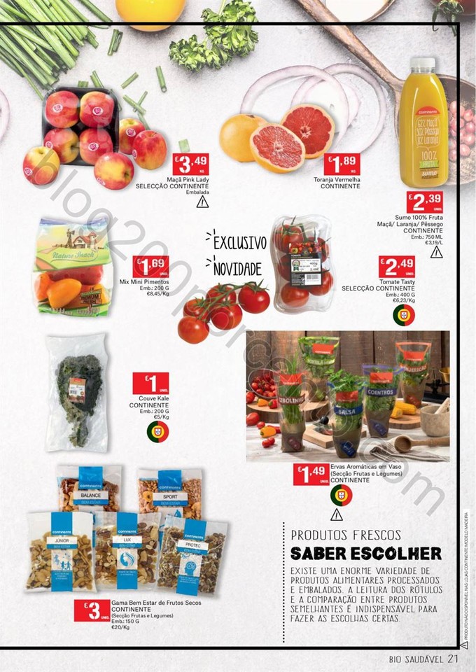 Novo Folheto CONTINENTE Bio &amp; Saudável promoçõe