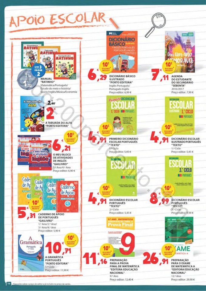 Antevisão Folheto E-LECLERC Regresso às aulas de