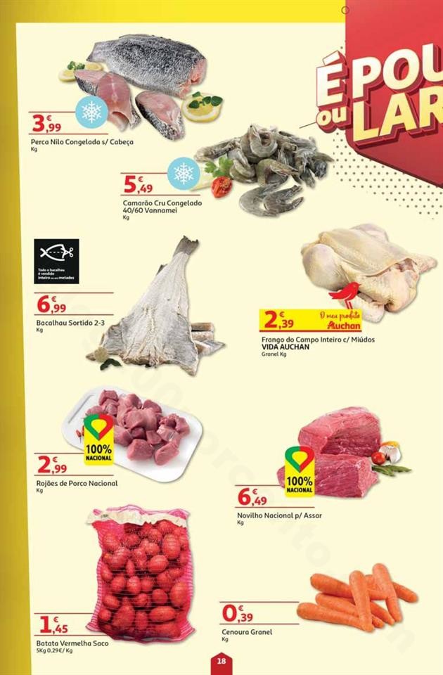 Antevisão Folheto AUCHAN Poupar ou Largar Promoç