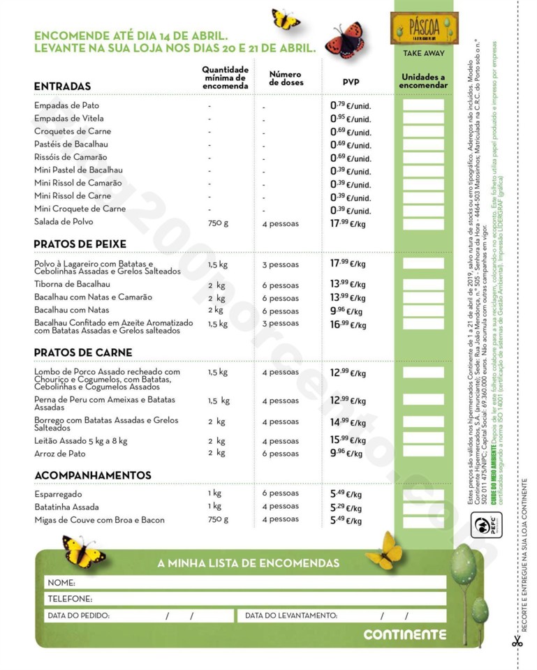 Antevisão Folheto CONTINENTE Extra Páscoa Promo