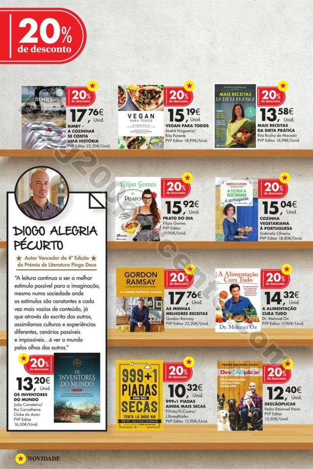 Antevisão Folheto PINGO DOCE Feira Livro promoç