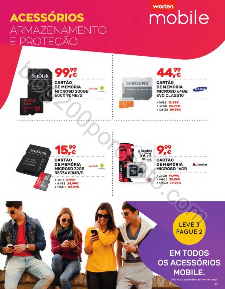 Antevisão Folheto WORTEN Mobile Promoções de 15
