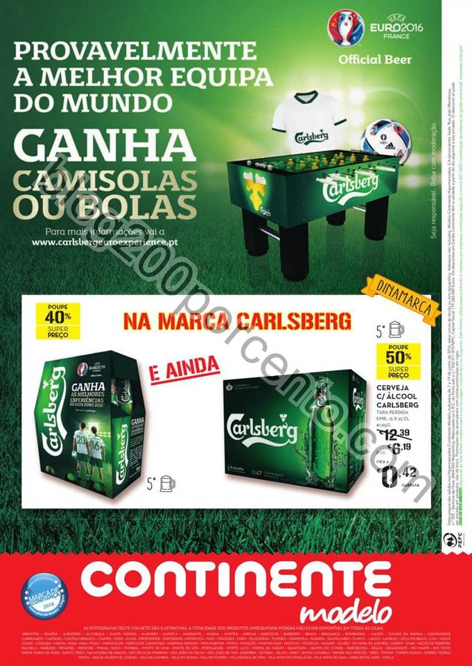 Antevisão Folheto CONTINENTE Cervejas promoções