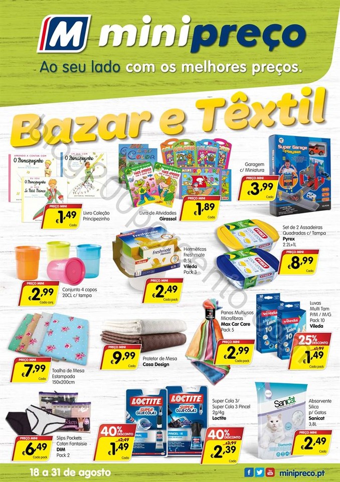 Antevisão Folheto MINIPREÇO Bazar promoções de
