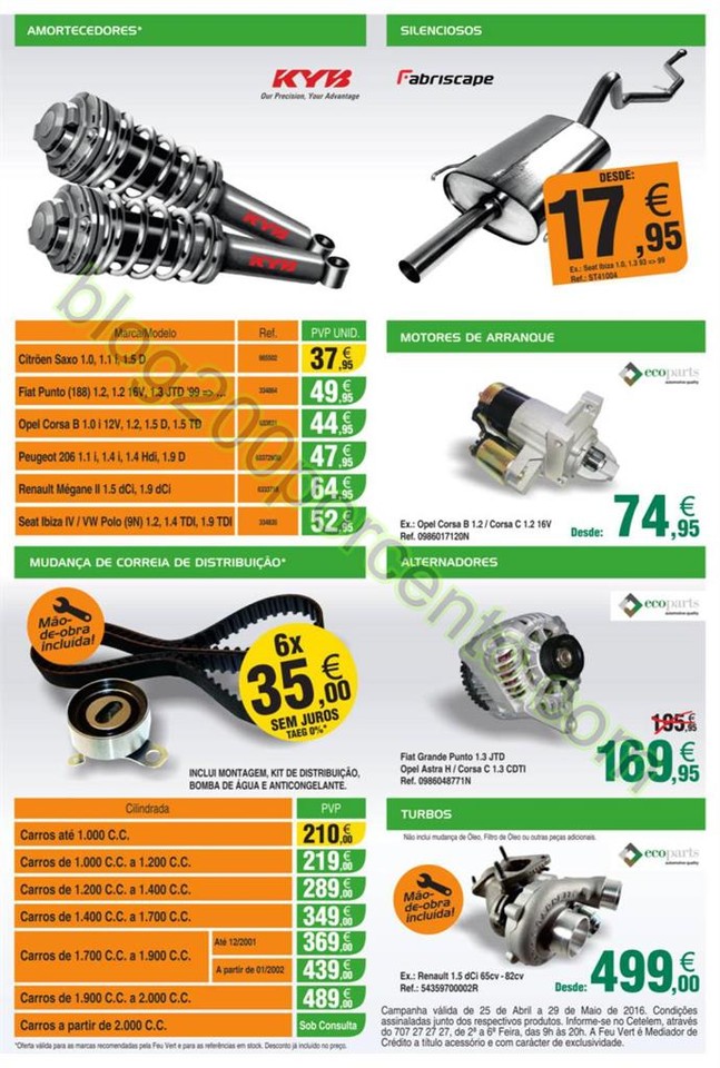 Antevisão Folheto FEU VERT Promoções de 25 abri