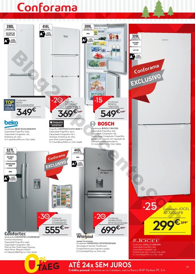 Antevisão Folheto CONFORAMA Natal promoções at