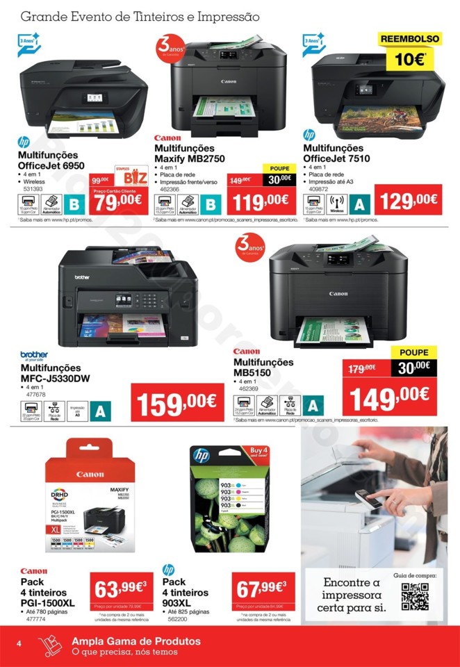 Antevisão Folheto STAPLES Promoções de 26 març