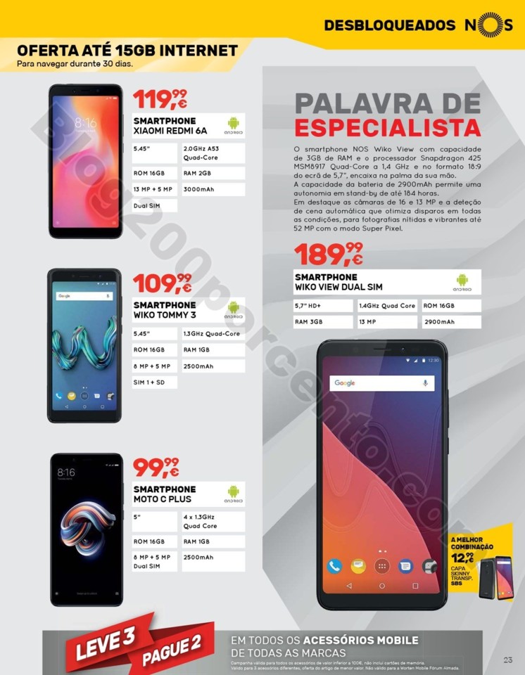 Antevisão Folheto WORTEN Mobile Promoções de 25