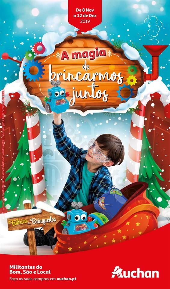 Folheto Brinquedos Natal AUCHAN Promoções de 8 n