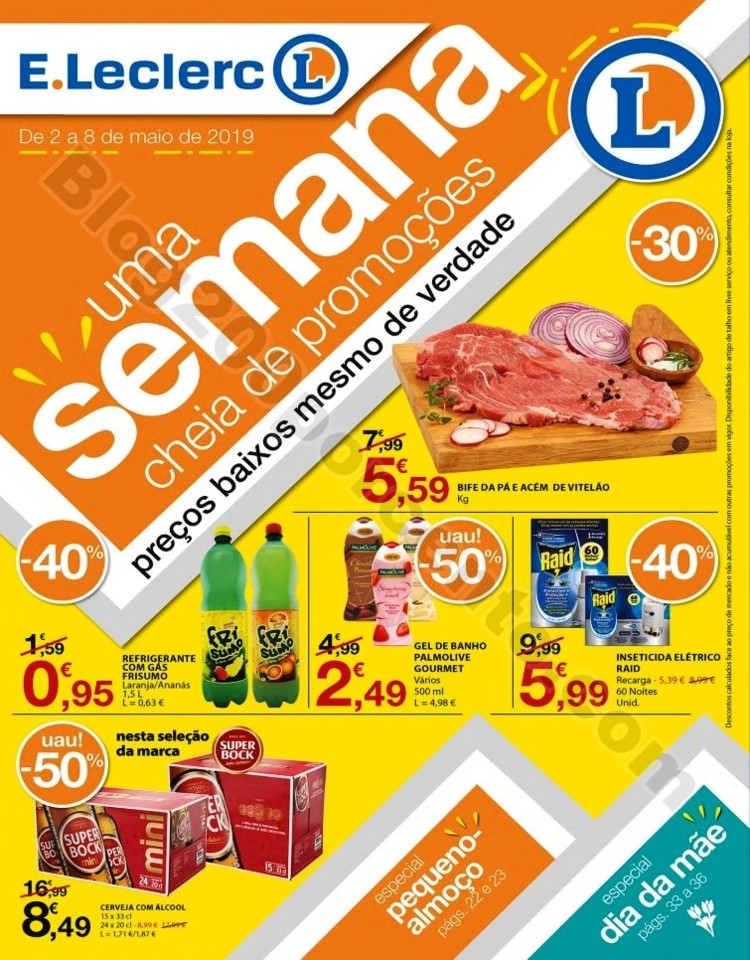 Antevisão Folheto E-LECLERC Promoções de 2 a 8 