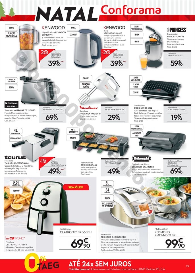 Antevisão Folheto CONFORAMA Natal promoções at