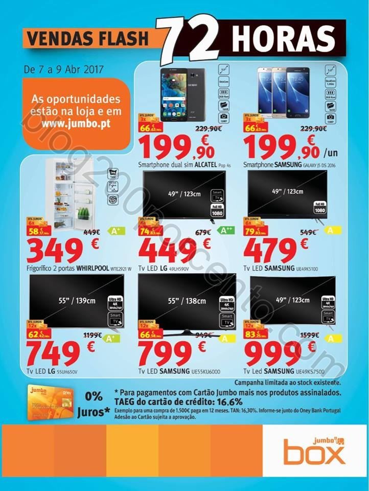 72 horas de descontos JUMBO - BOX promoções de 7