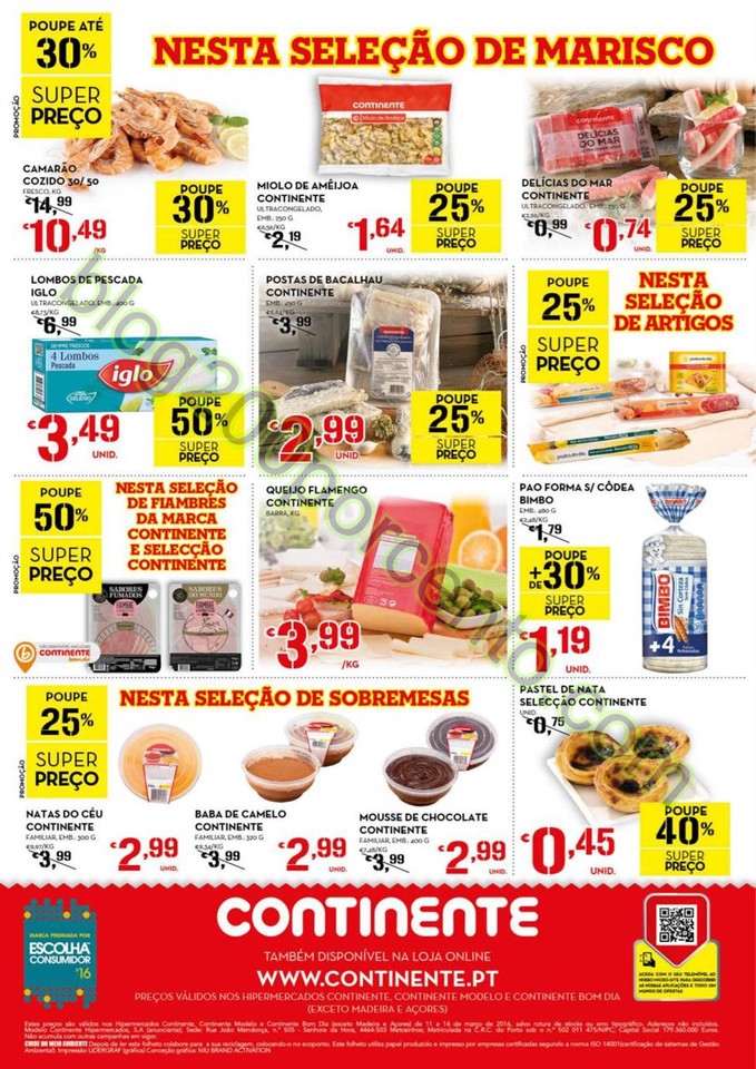 Antevisão Folheto CONTINENTE Fim de semana de 11 