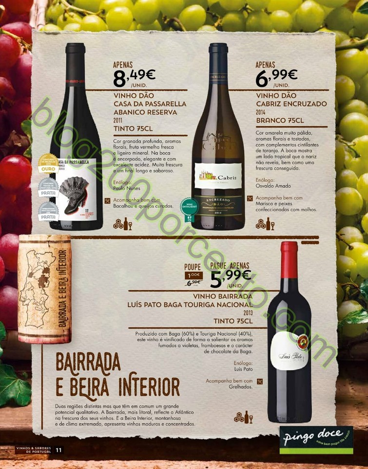 Antevisão Folheto PINGO DOCE Vinhos e Sabores de 