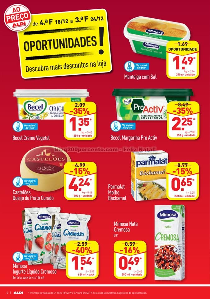 Antevisão Foheto ALDI Promoções a partir de 18 
