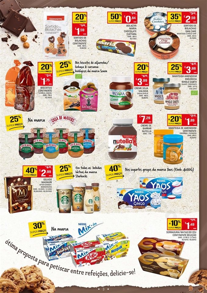 Antevisão Folheto CONTINENTE Doces Promoções de