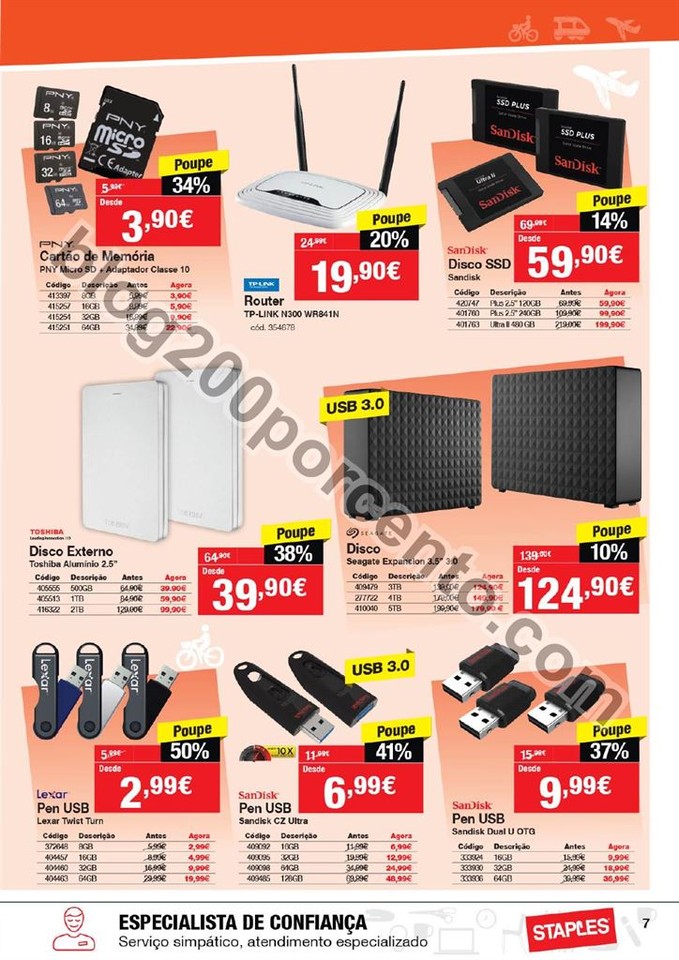Antevisão Folheto STAPLES Promoções de 5 a 17 m