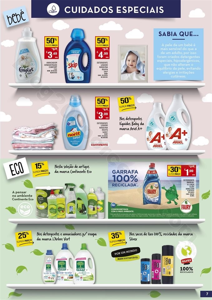 Antevisão Folheto CONTINENTE Limpeza Promoções 