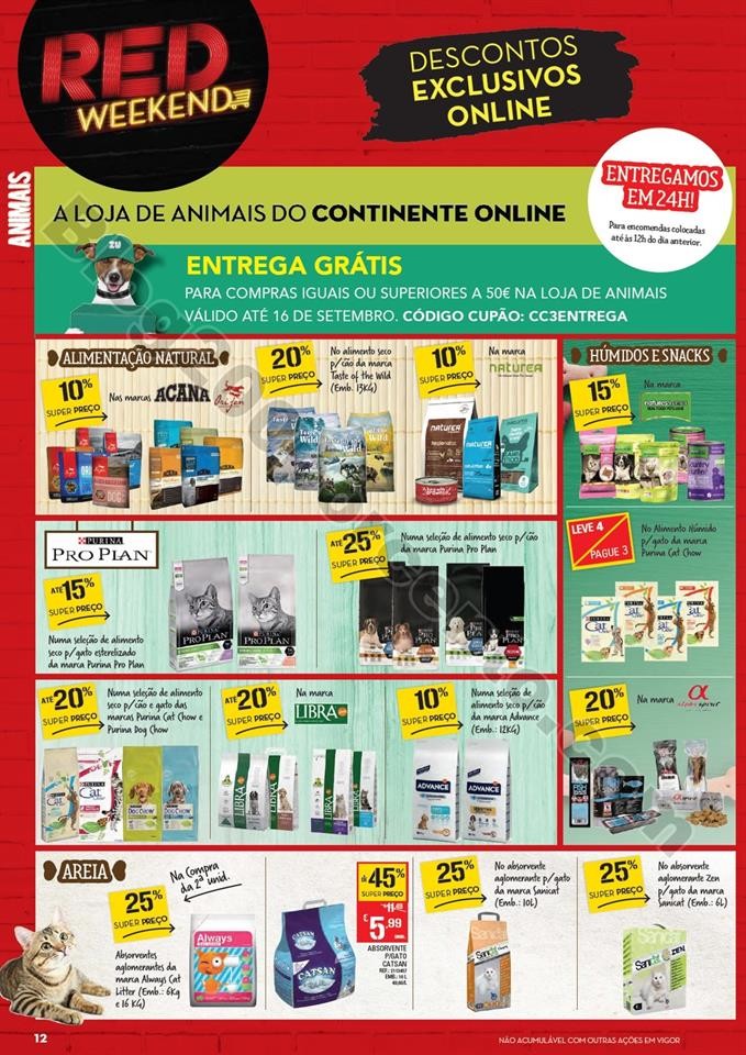 Antevisão Folheto CONTINENTE Red Weekend Promoç