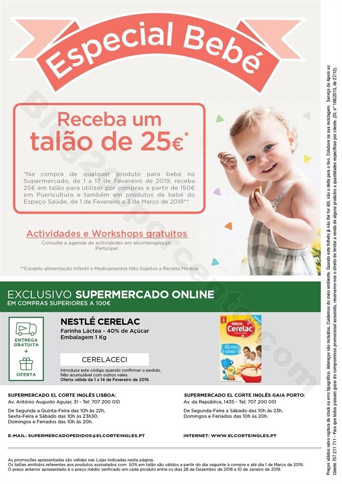 Antevisão Folheto EL CORTE INGLÉS Bebé + Promo