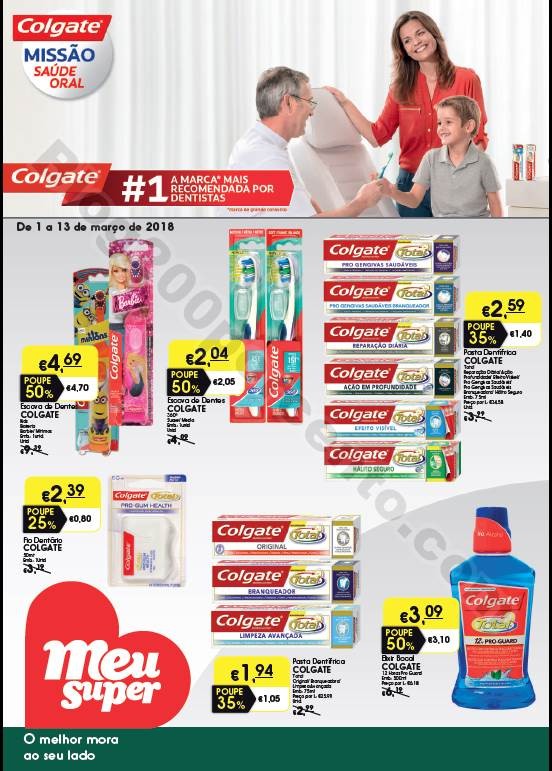 Antevisão Folheto MEU SUPER Colgate promoções d