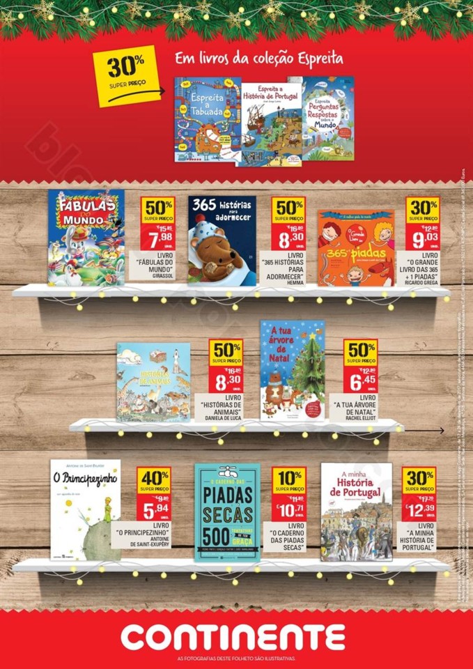 Antevisão Folheto CONTINENTE Livraria promoções