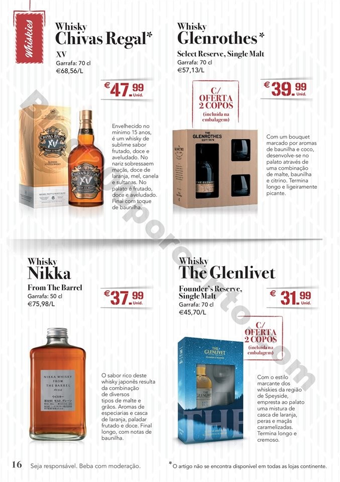 Antevisão Folheto CONTINENTE Natal bebidas Promo