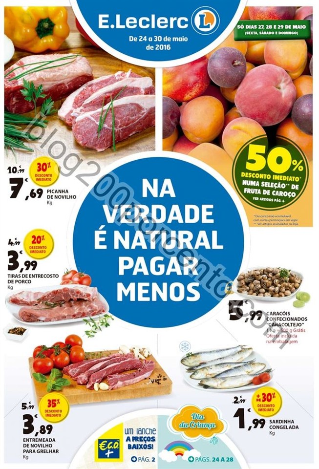 Antevisão Folheto E-LECLERC promoções de 24 a 3